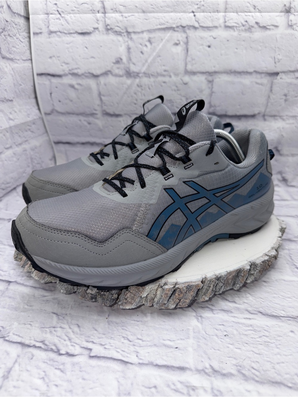 Asics GEL-Venture 10 Men's Trail Running Shoes Size 12 Gray Blue EUC